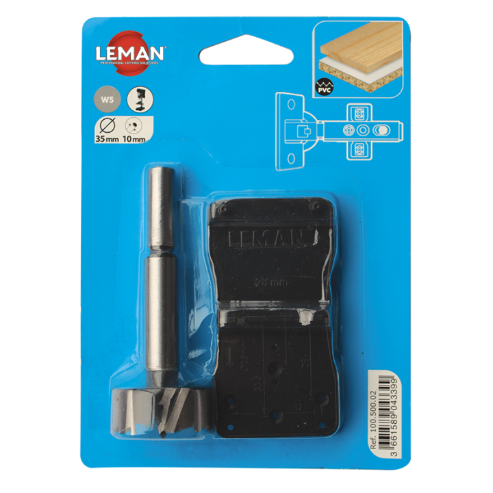 KIT MÈCHE CHARNIÈRE INVISIBLE Ø 35 MM